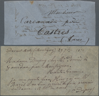 Frankreich - Ballonpost: 1870 (Sept.), SIEGE DE METZ (Papillons De Metz): Two Tiny Pieces Of Tissue - 1960-.... Cartas & Documentos