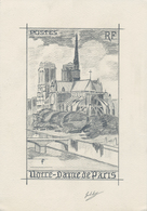 Frankreich - Besonderheiten: 1947. Original Artist's Drawing For The 10fr+6fr Stamp Of The Set "Chur - Sonstige & Ohne Zuordnung