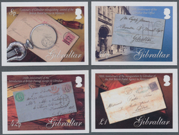 Gibraltar: 2007. Complete Set "Anniversaries Of The Postal History Of Gibraltar" (4 Values) In IMPER - Gibraltar