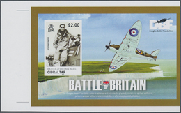 Gibraltar: 2010, 70th Anniversary Of The Battle Of Britain Complete IMPERFORATE Set Of Six (differen - Gibraltar