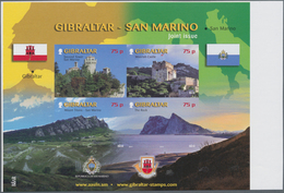 Gibraltar: 2010, Sights Of Gibraltar (Moorish Castle And The Rock) And San Marino (Second Tower And - Gibraltar