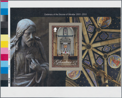 Gibraltar: 2010, Centenary Of The Diocese Of Gibraltar IMPERFORATE Miniature Sheet (view Of The Angl - Gibilterra