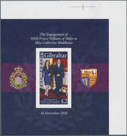 Gibraltar: 2011, The Engagement Of HRH Prince William Of Wales To Miss Catherine Middleton IMPERFORA - Gibilterra