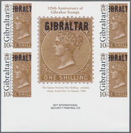 Gibraltar: 2011. Imperforate Block Of 2 Horizontal Gutter Pairs (4 Stamps) For The 10p Value Of The - Gibilterra