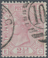 Großbritannien: 1879, QV 2½d. Rosy Mauve With INVERTED Wmk. Orb From Plate 16 (lettered 'CE'), Fine - Otros & Sin Clasificación