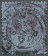 Großbritannien: 1887-92 QV 2½d. Purple/blue, Variety "WATERMARK INVERTED", Used And Cancelled By Lon - Otros & Sin Clasificación