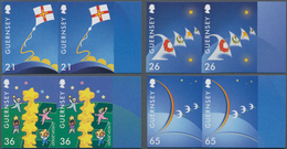 Großbritannien - Guernsey: 2000, Europa-CEPT Complete Set Of Four In Horizontal IMPERFORATE Pairs Fr - Guernsey