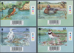 Großbritannien - Guernsey: 2001, Europa-CEPT 'Birds' Complete IMPERFORATE Set Of Four From Lower Rig - Guernsey