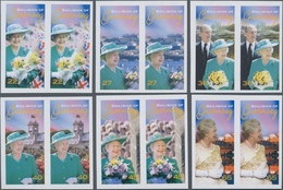 Großbritannien - Guernsey: 2002, 50th Anniversary Of Accession Of QEII Complete Set Of Six In Horizo - Guernesey