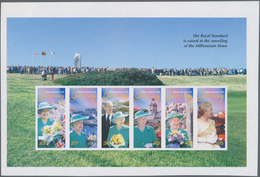Großbritannien - Guernsey - Zusammendrucke: 2002, 50th Anniversary Of Accession Of QEII Complete Set - Guernesey