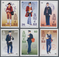 Großbritannien - Isle Of Man: 2001. Complete Set (6 Values) "Postman Uniforms From Different Eras" I - Isola Di Man