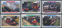 Großbritannien - Isle Of Man: 2010. Complete Set "Railways Of The Isle Of Man" (6 Values) In IMPERFO - Isla De Man