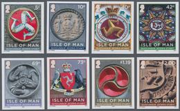 Großbritannien - Isle Of Man: 2013. Complete Set "Emblems" (8 Values) In IMPERFORATE Single Stamps S - Isle Of Man