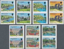 Großbritannien - Jersey: 1990, Definitive Issue 'Sights Of Jersey' Complete Set Of Seven In Vertical - Jersey