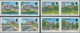 Großbritannien - Jersey: 1990, Definitive Issue 'Sights Of Jersey' Complete Set Of Four In Horizonta - Jersey
