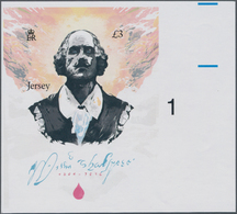 Großbritannien - Jersey: 2014, 450th Birthday Of William Shakespeare £3 IMPERFORATE Miniature Sheet - Jersey