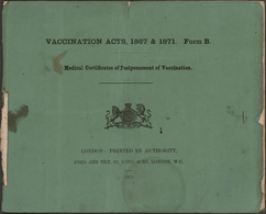 Großbritannien - Ganzsachen: 1872, Official Booklet With Two Preprinted Postal Stationery Sheets QV - 1840 Mulready Omslagen En Postblad
