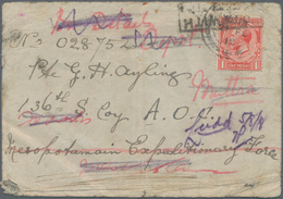 Großbritannien - Feldpost: 1918 Army Field Post MESOPOTAMIAN EXPEDITIONARY FORCE, Cover 21/FE 18 Fra - Autres & Non Classés