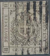 Italien - Altitalienische Staaten: Modena: 1859, 15 C Brown Clear Cancelled With 6-bar Postmark, The - Modène