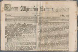 Italien - Altitalienische Staaten: Modena - Zeitungsstempelmarken: 1859, 10 C Black On White Not Can - Modène