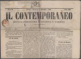 Italien - Altitalienische Staaten: Sardinien: 1863. Complete Newspaper "Il Contemporaneo", Printed I - Sardinien