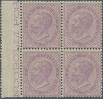 Italien: 1863, 60 C Violet London-print In Block Of 4, Mint Never Hinged, The Stamps Are Well Perfor - Marcofilie