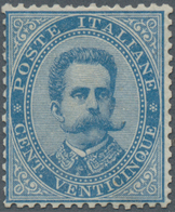 Italien: 1879, 25 C Blue Umberto Mint Never Hinged, The Stamp Is Well Perforated And Colourfresh, Si - Marcophilia