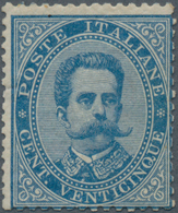 Italien: 1879, 25 C Blue Umberto Mint With Original Gum, The Stamp Is Well Perforated And Colourfres - Marcophilia