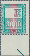 Italien: 1979, 3000 L Multicoloured Without The Blue Colour With The Head Of "Italia" And The Olive- - Marcophilia