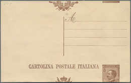 Italien - Ganzsachen: 1903/1923: 10 C "Floreale" And 40 C "Michetti" Postal Stationery Cards Both Wi - Entero Postal