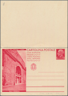 Italien - Ganzsachen: 1932: "Opere Del Regime - Roma", 75 C + 75 C Red Postal Stationery Double Card - Ganzsachen