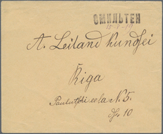 Lettland: 1919, Private Correspondence, Addressed In Latvian, Free Post Mail, Sent From Cyrillic SMI - Letonia