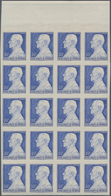 Monaco: 1946, Definitive Issue Prince Louis II. Part Set Of Four In IMPERFORATE Blocks Of Twenty Fro - Unused Stamps