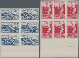 Monaco: 1942, Summer Olympics London Complete Set Of Nine (hurdling, Running, Basketball, Skiing, Te - Unused Stamps