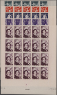 Monaco: 1948, 180th Birthday Of Francois-Joseph Bosio (sculptures) Complete Set Of Five In IMPERFORA - Unused Stamps