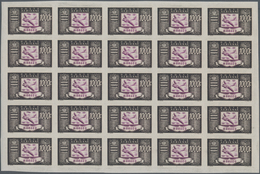 Monaco: 1949, Airmail Definitives (airplane) Complete Set Of Three With 300fr. Blue, 500fr. Greenish - Nuevos