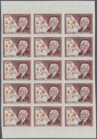 Monaco: 1963, Monaco, Birth Centenary Of Pierre De Coubertin, 1fr. Imperforate Block Of 15, Unmounte - Ongebruikt