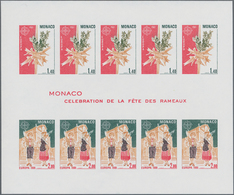 Monaco: 1981, Europa-CEPT 'Folklore' IMPERFORATE Miniature Sheet, Mint Never Hinged And Scarce, Unli - Unused Stamps