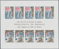 Monaco: 1982, Europa-CEPT 'Historic Events' IMPERFORATE Miniature Sheet, Mint Never Hinged And Scarc - Unused Stamps