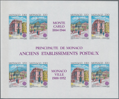 Monaco: 1990, Europa-CEPT 'Postal Facilities' IMPERFORATE Miniature Sheet, Mint Never Hinged And Sca - Unused Stamps