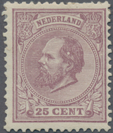 Niederlande: 1872, Definitives Willem III., 25c. Violet, Perf. 13½:13¼, With Flaw "white Dot In Hair - Covers & Documents