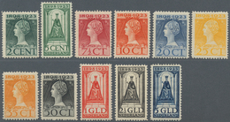 Niederlande: 1923, 25th Anniversary, 2c.-5gld., Complete Set Of Eleven Values, Fresh Colours And Wel - Covers & Documents