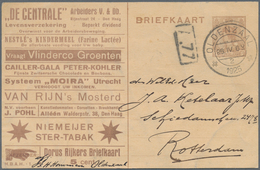 Niederlande - Ganzsachen: 1925 (26.4.), Stat. Postcard Queen Wilhelmina 7½c. Brown/creme With Differ - Material Postal