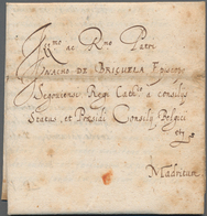 Norwegen - Vorphilatelie: 1674. Gottorffio (¿Goteborg?) To Madrid (Spain). Very Fine Complete Cover - ...-1855 Vorphilatelie