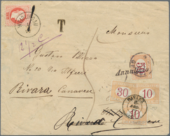 Österreich: 1877, 5 Kr Rot, Feiner Druck, Entwertet Mit K1 WEIDLINGAU, 1/8 77 (Tintenstrich Auf Mark - Used Stamps