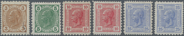 Österreich: 1905/1906, Franz Joseph In Hellerwährung Sechs Werte (3 H. Braun, 5 H. Grün, 2 X 10 H. R - Usados