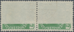 Österreich: 1908, Franz Joseph 5 H. Grün Im Senkrechten Paar Mit Stempel Von Karlsbad Und Deutlichen - Used Stamps