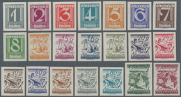 Österreich: 1925-1927, Ziffernserie 1 Groschen Bis 2 Schilling Von 21 Werten Komplett (inkl. 4 Gr) U - Used Stamps