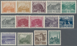 Österreich: 1929, Freimarken Landschaften Im Großen Format, Kompletter Tadellos Postfrischer Satz Vo - Used Stamps
