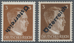 Österreich: 1945, I. Wiener Aushilfsausgabe, Nicht Verausgabte 3 Pf. Braun (helle Nuance) Mit Kopfst - Used Stamps